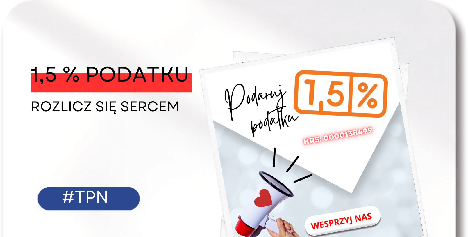 Podaruj nam 1,5 procent podatku